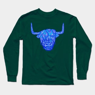 Highland Cow Blues Long Sleeve T-Shirt